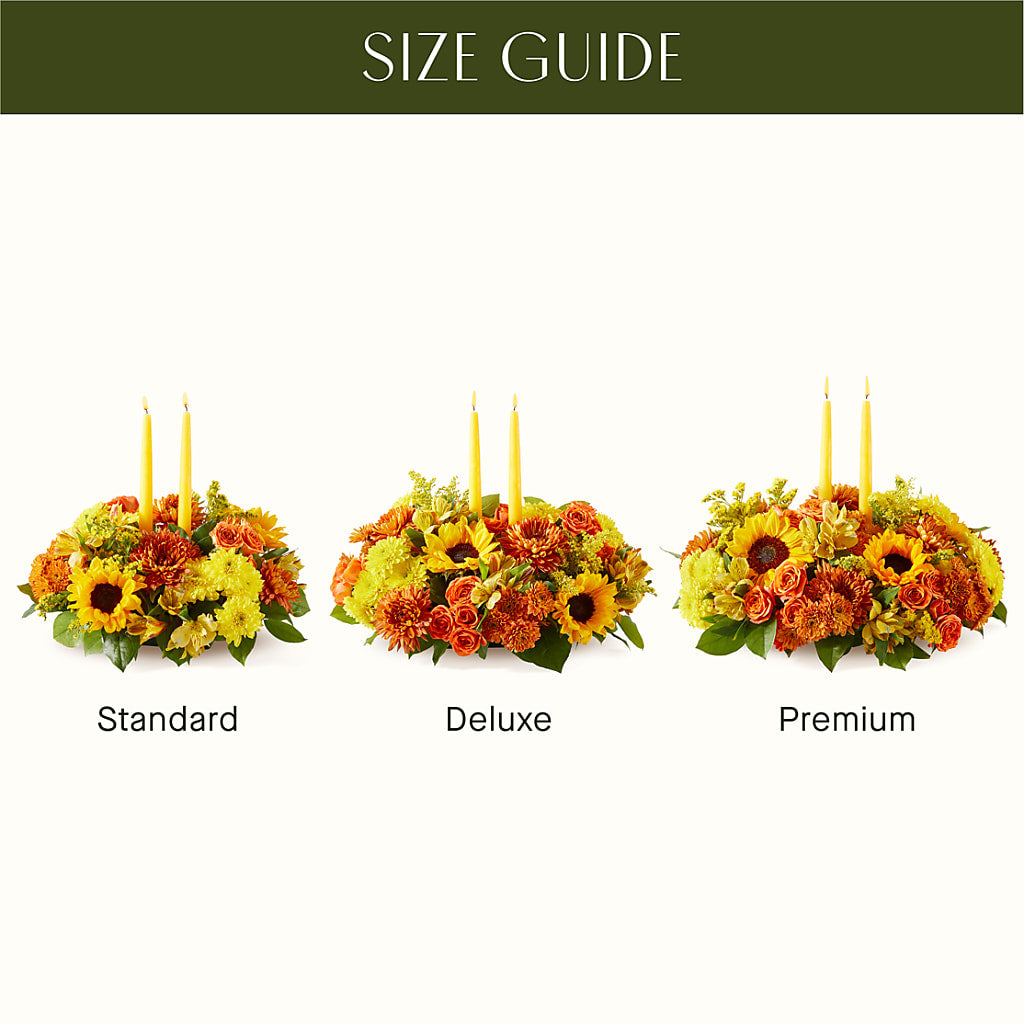 Autumn Harmony Centerpiece –  Hirzel Brothers Greenhouse, Toledo OH