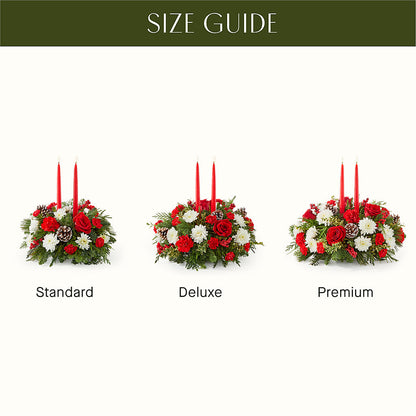 Holiday Soiree Centerpiece –  Hirzel Brothers Greenhouse, Toledo OH