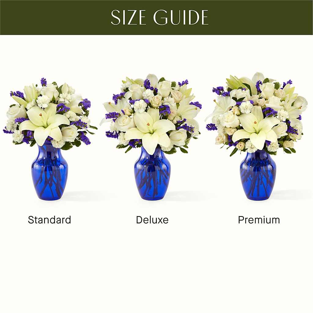 Sapphire Rush Bouquet –  Hirzel Brothers Greenhouse, Toledo OH