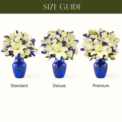 Sapphire Rush Bouquet –  Hirzel Brothers Greenhouse, Toledo OH