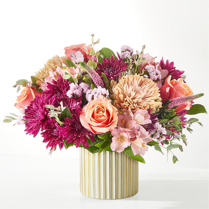 Berry Cobbler Bouquet with Ivory Vase –  Hirzel Brothers Greenhouse, Toledo OH