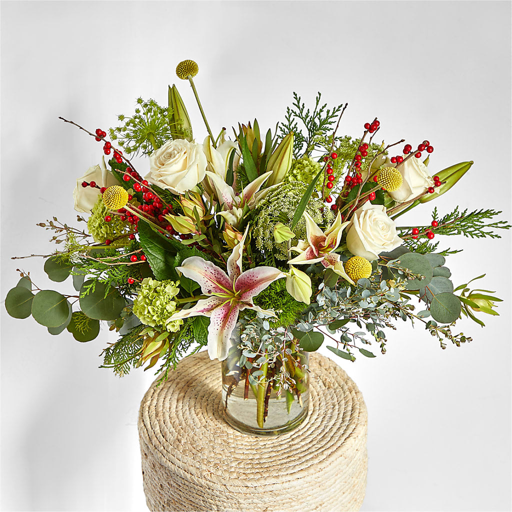 Berry & Bright Bouquet –  Hirzel Brothers Greenhouse, Toledo OH