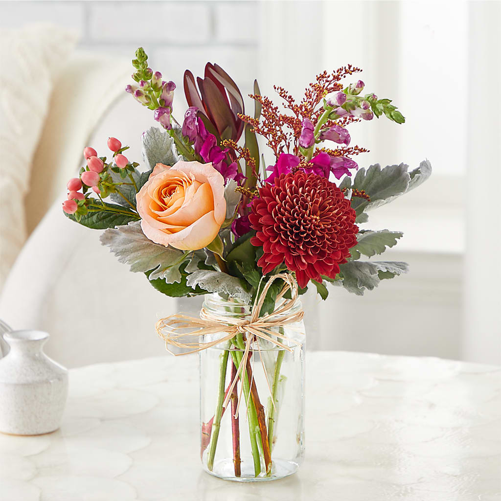 Moody Hues Bouquet –  Hirzel Brothers Greenhouse, Toledo OH