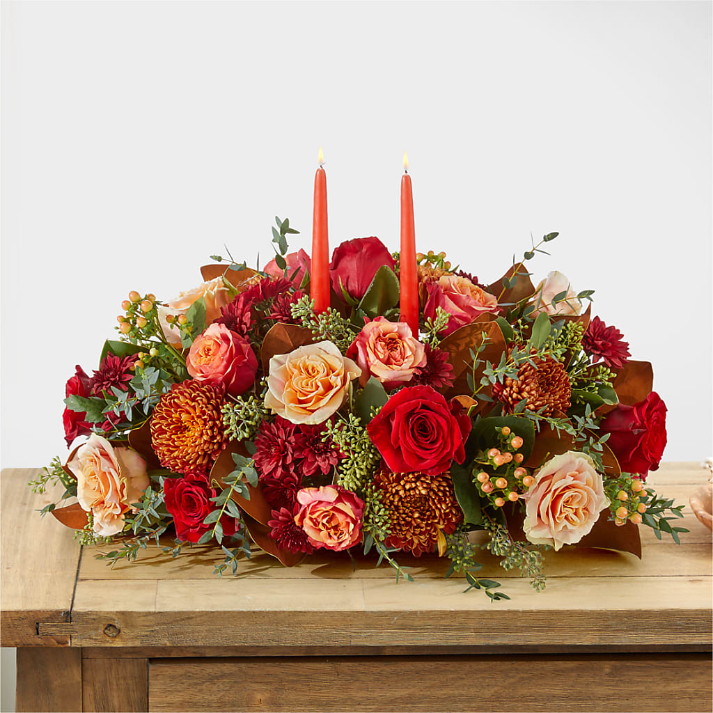 Gather Near Centerpiece –  Hirzel Brothers Greenhouse, Toledo OH