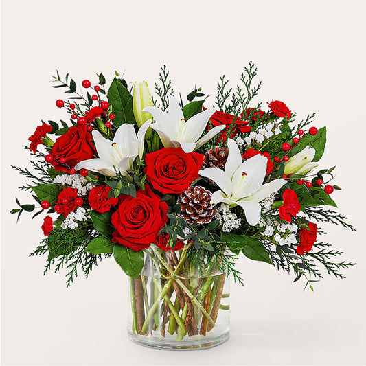 Best in Snow Bouquet –  Hirzel Brothers Greenhouse, Toledo OH