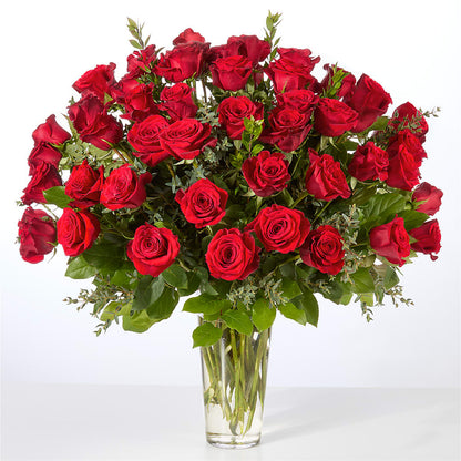 Forever Yours Fifty Stem Red Rose Bouquet –  Hirzel Brothers Greenhouse, Toledo OH