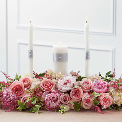 Worldwide Romance Unity Candle Arrangement –  Hirzel Brothers Greenhouse, Toledo OH
